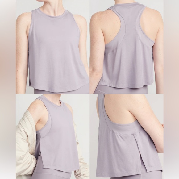 NWT Sleeveless UltraLite All-Day Performance Cropped Top, Wanderlust (Purple) - Picture 1 of 5